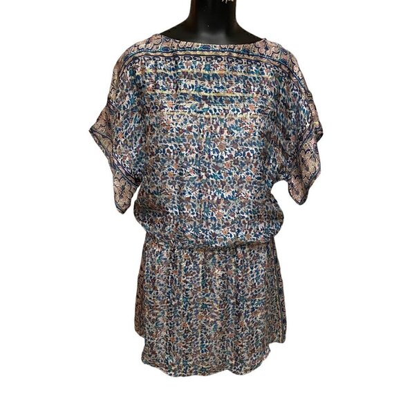 Joie Dresses & Skirts - Joie Sofinne Silk Floral Print Blouson Minidress, Dusty Mink Size XS